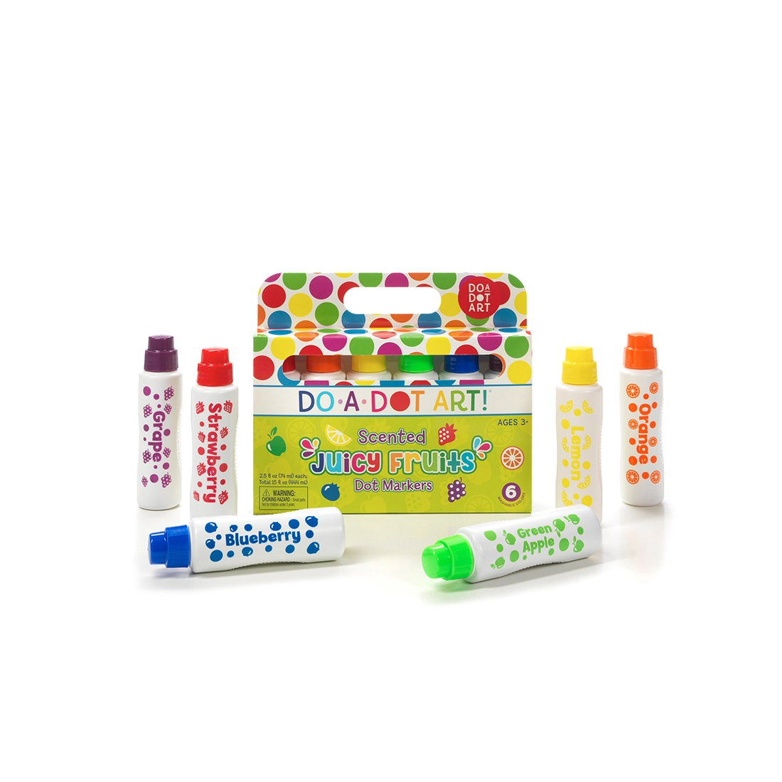 Juicy Fruits Scented 6 Pack Dot Markers