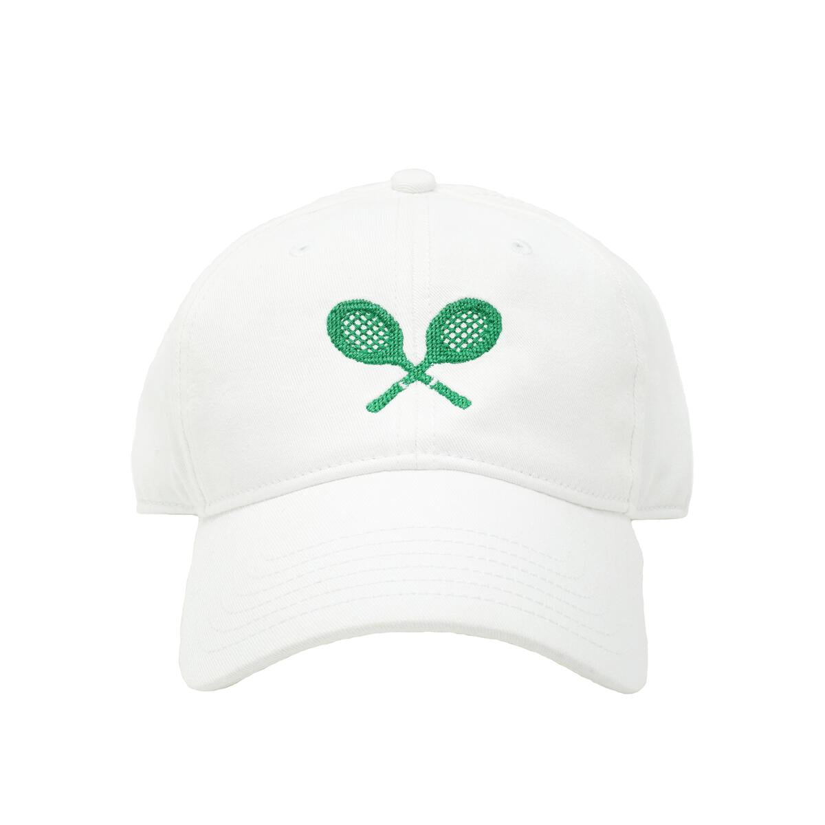 Needlepoint Tennis Racquets Hat