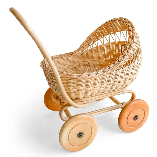 Poppie Toys Rattan Doll Pram Jojo Mommy Dallas