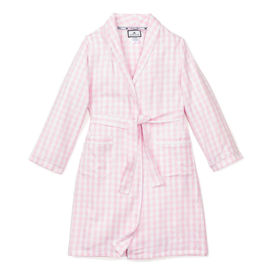 Petite Plume Pink Gingham Robe