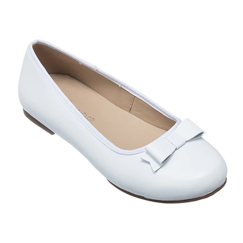 Elephantito White Camille Flats for Little Girls