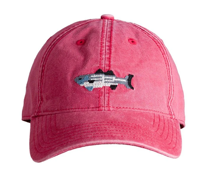 Needlepoint Striped Bass Hat