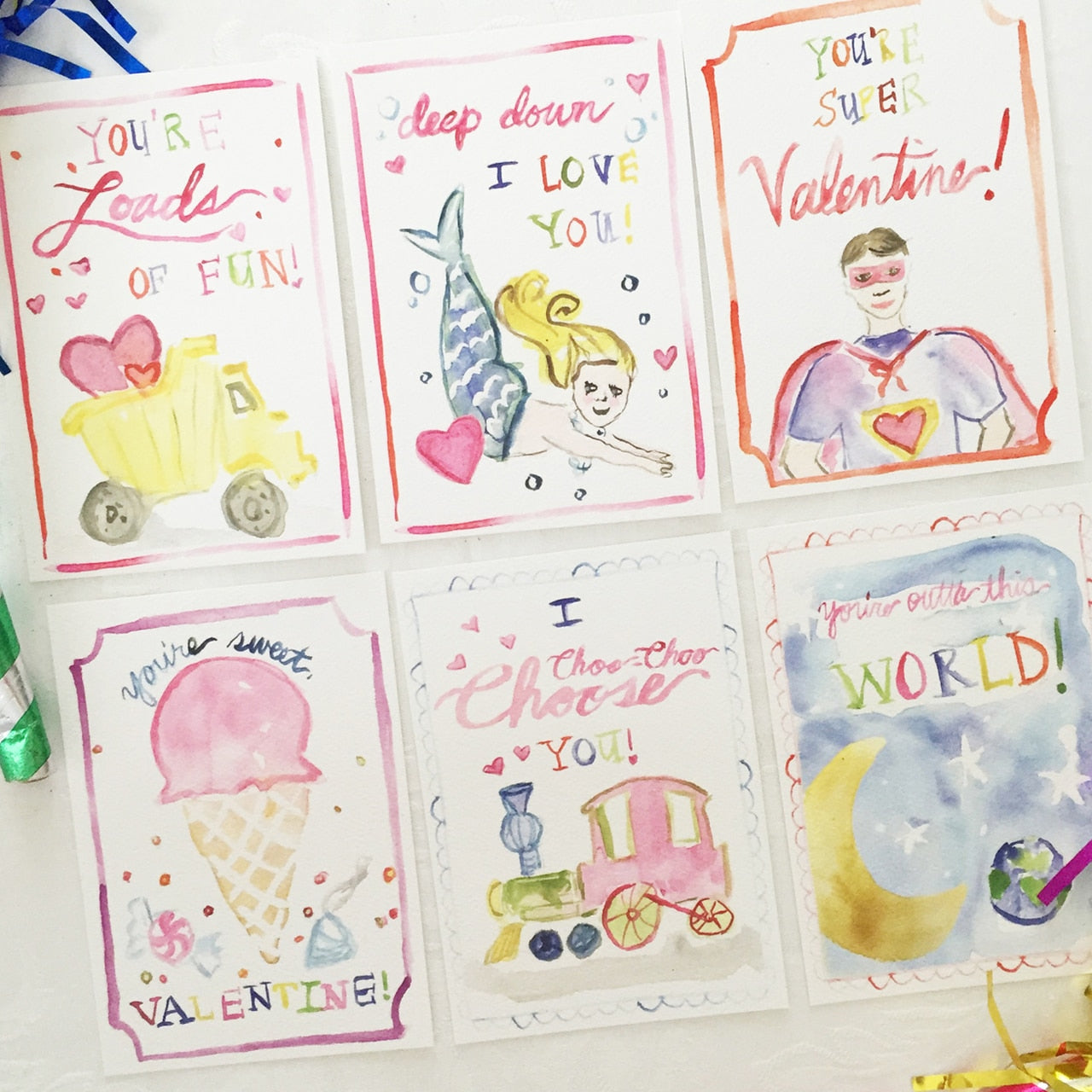 Classic Valentines- Set of 12