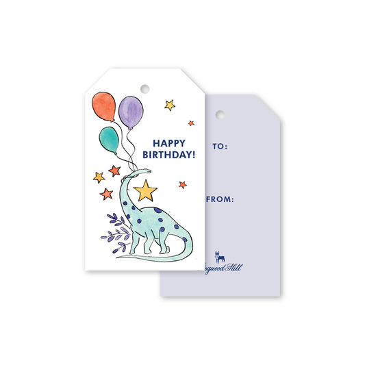 Dinosaur Galaxy Gift Tags Happy Birthday Dogwood Hill