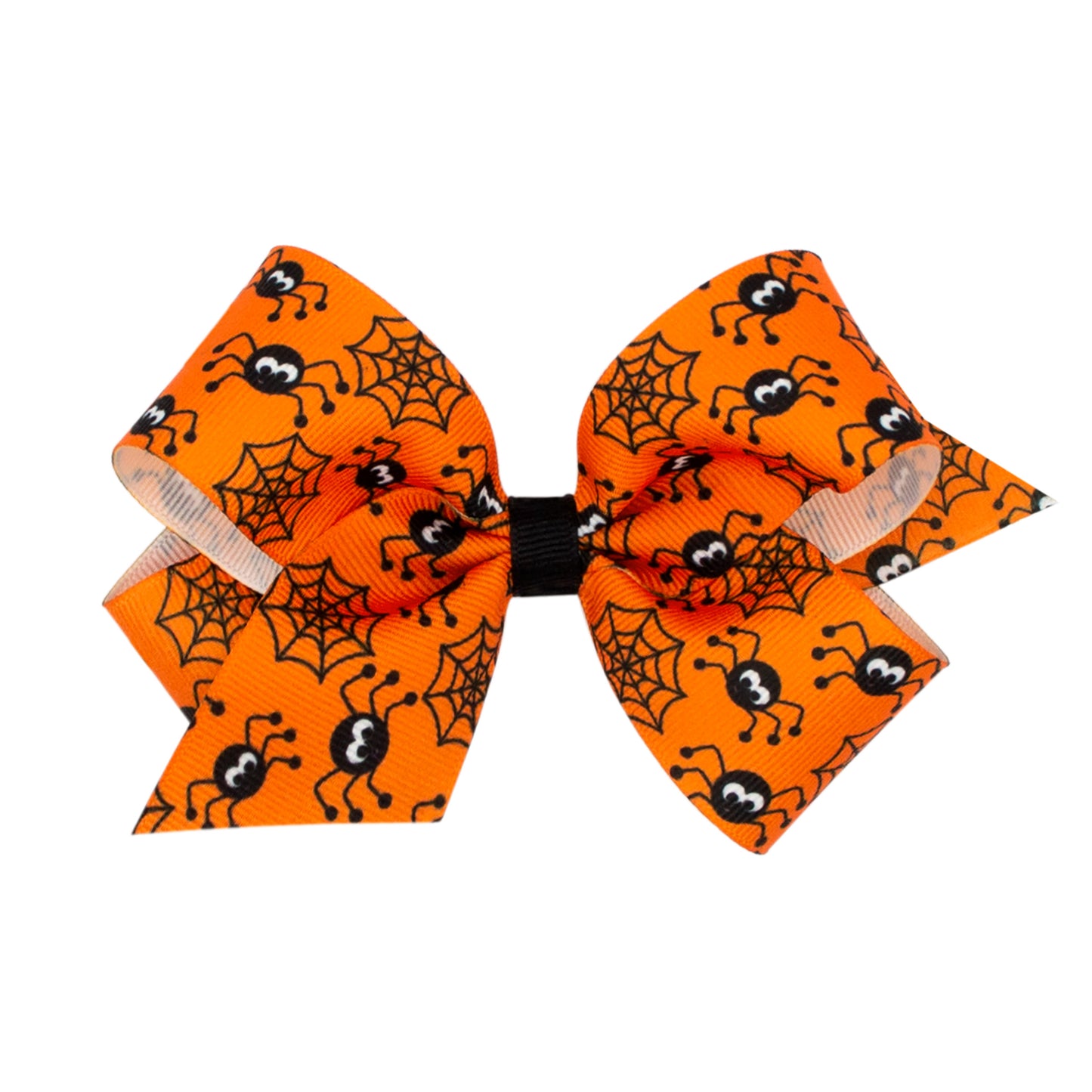 spider web hair bow wee ones halloween