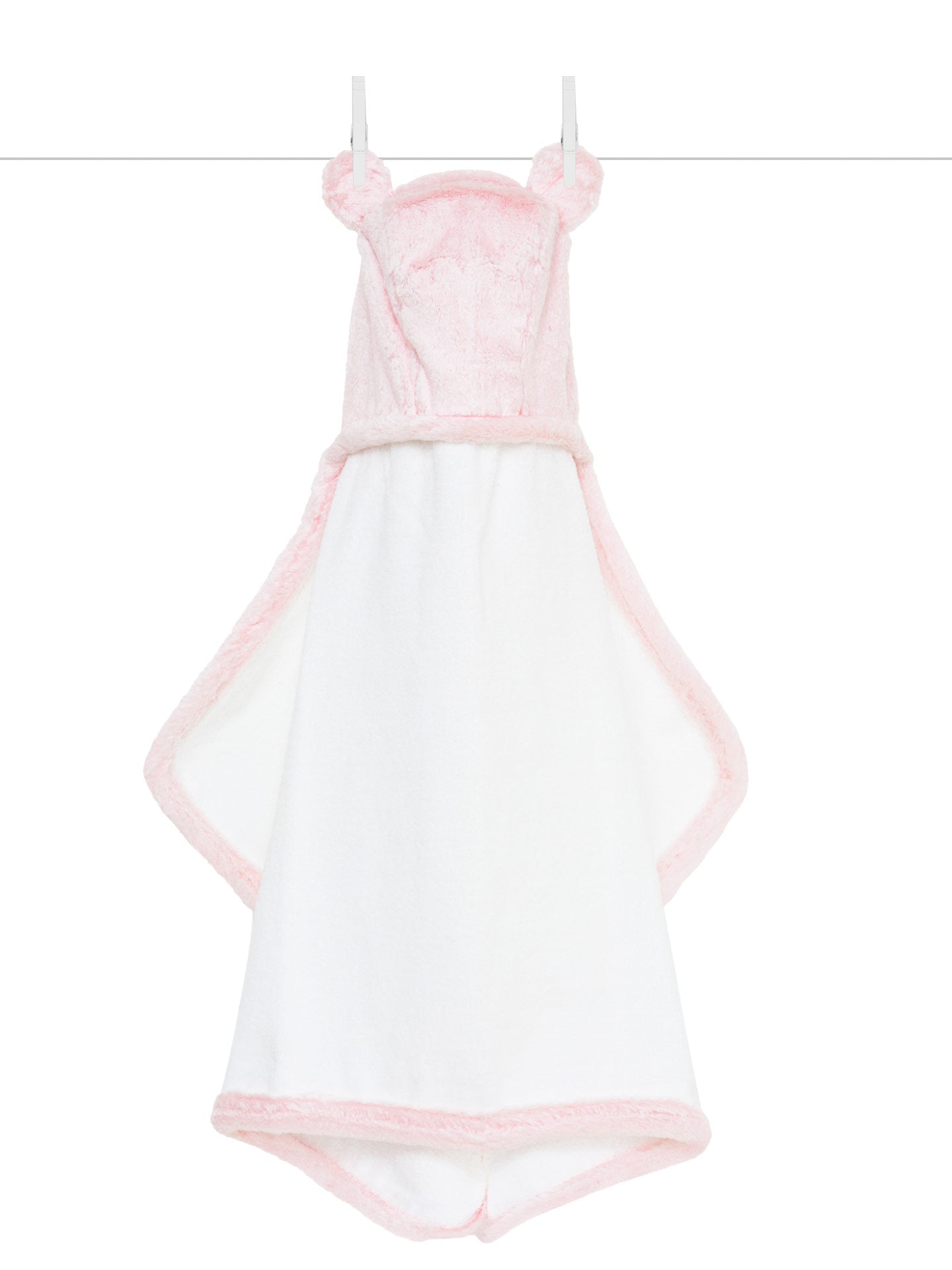 Little Giraffe Pink Baby Luxe Hooded Towel