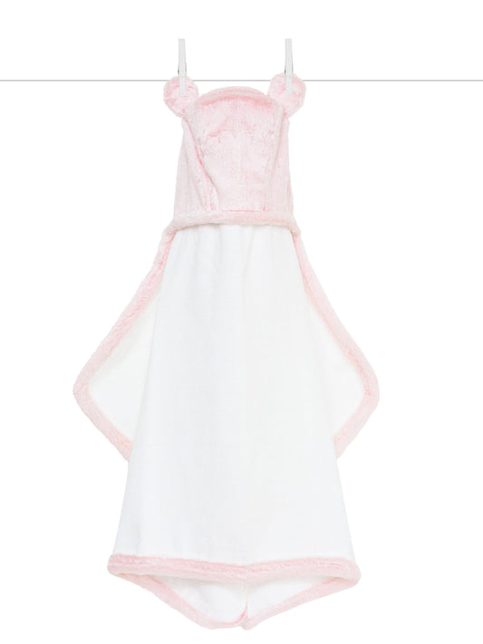 Little Giraffe Pink Baby Luxe Hooded Towel
