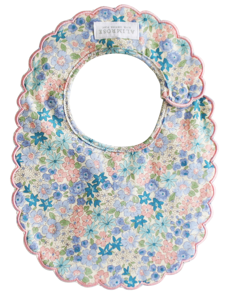 Alimrose Scallop Bib - Liberty Blue