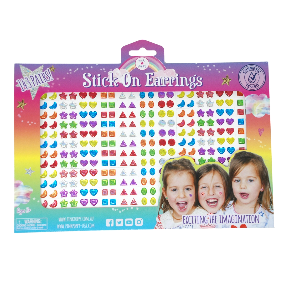 143 Pairs of Stick on Earrings Jojo Mommy