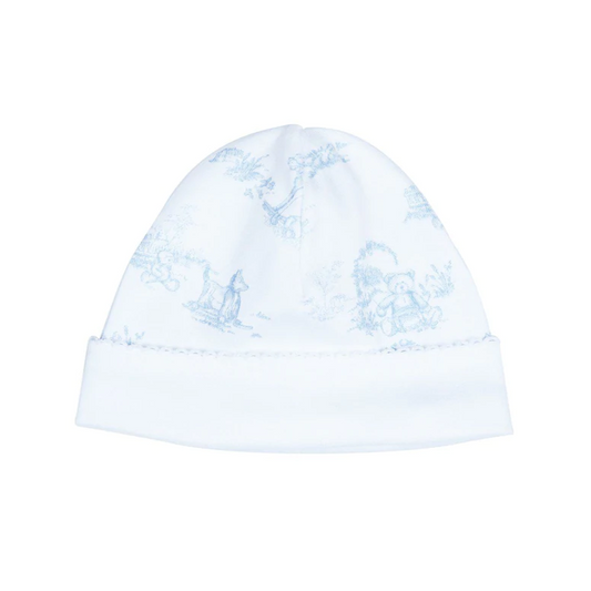 Teddy Bear Toile Baby Hat Nellapima