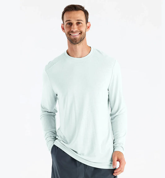 Men's Bamboo Lightweight Long Sleeve Shirt - Glacier