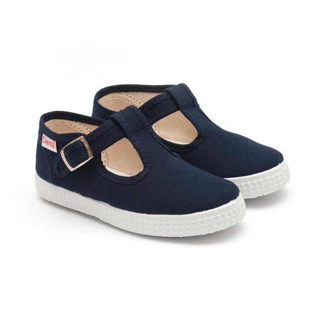 Cienta Navy T Bar shoe