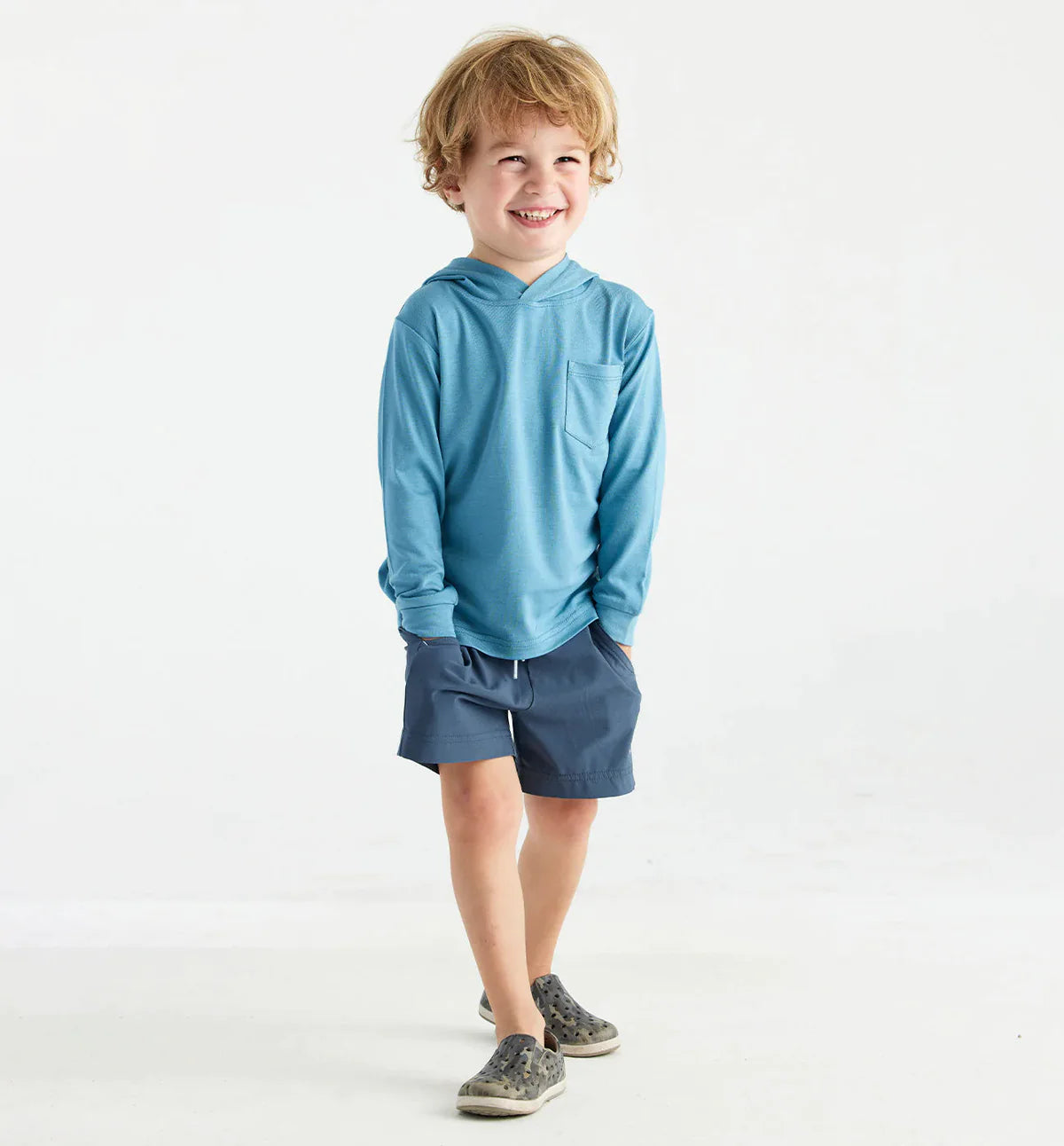 Free Fly Toddler Bamboo Shade Hoodie Bluestone / 6T