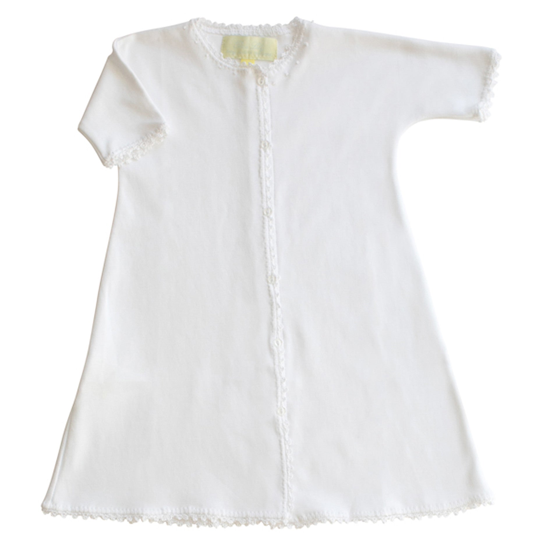 lily white clothes White Pixie Lily Jersey Day Gown – Jojo Mommy