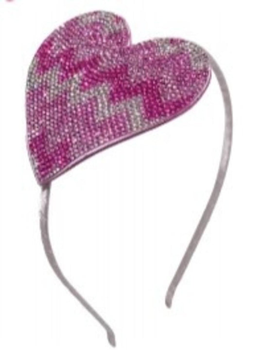 Bari Lynn Pink Aztec Heart Headband