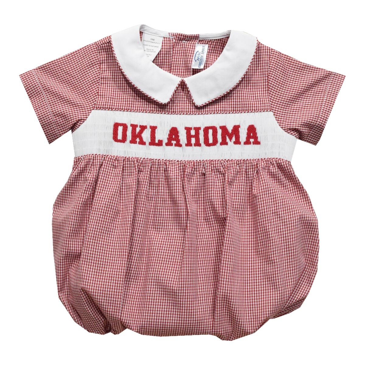Vive La Fete Oklahoma Red Gingham Boy Bubble 