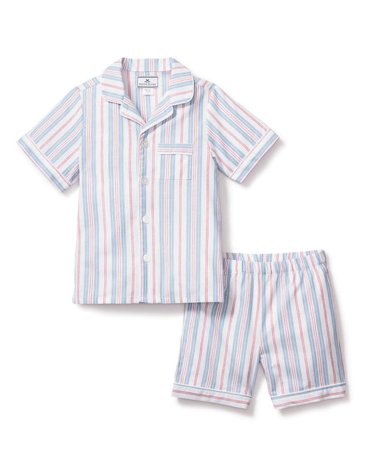 Petite Plume Vintage French Stripes Children's Short Set Pajamas