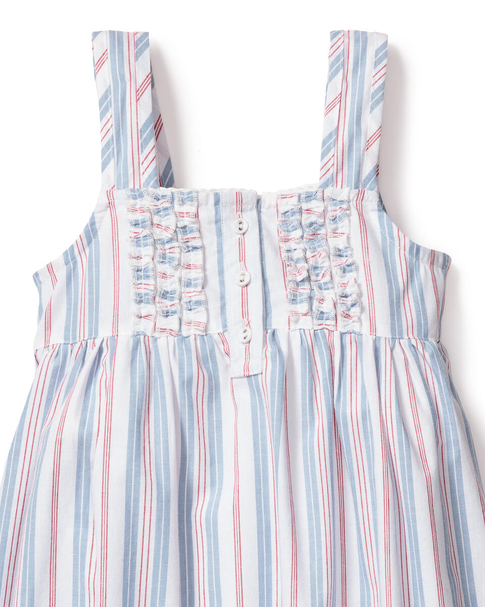 Petite Plume Vintage French Stripes Children's Charlotte Nightgown