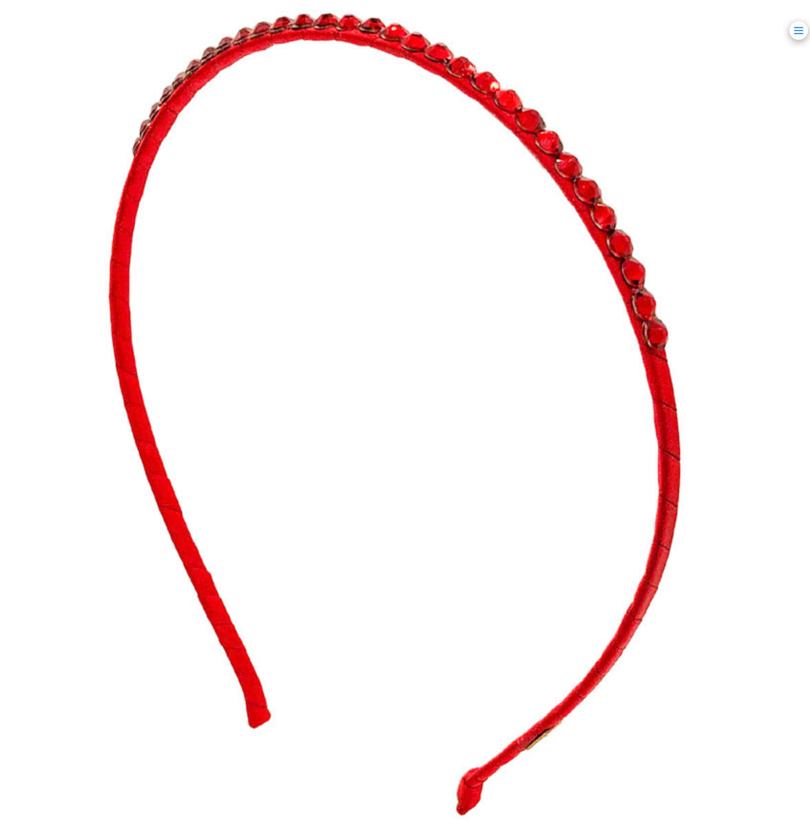 Bari Lynn Fully Crystallized Headband- Red