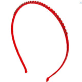 Bari Lynn Fully Crystallized Headband- Red