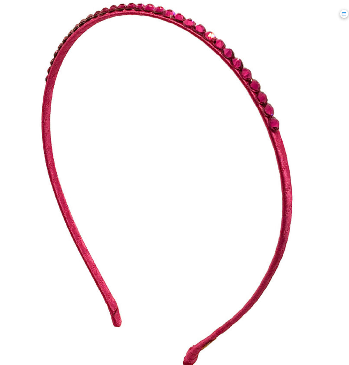 Bari Lynn Fully Crystallized Headband- Fuchsia
