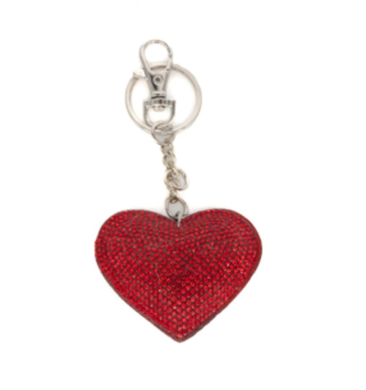 Bari Lynn Red Heart Keychain