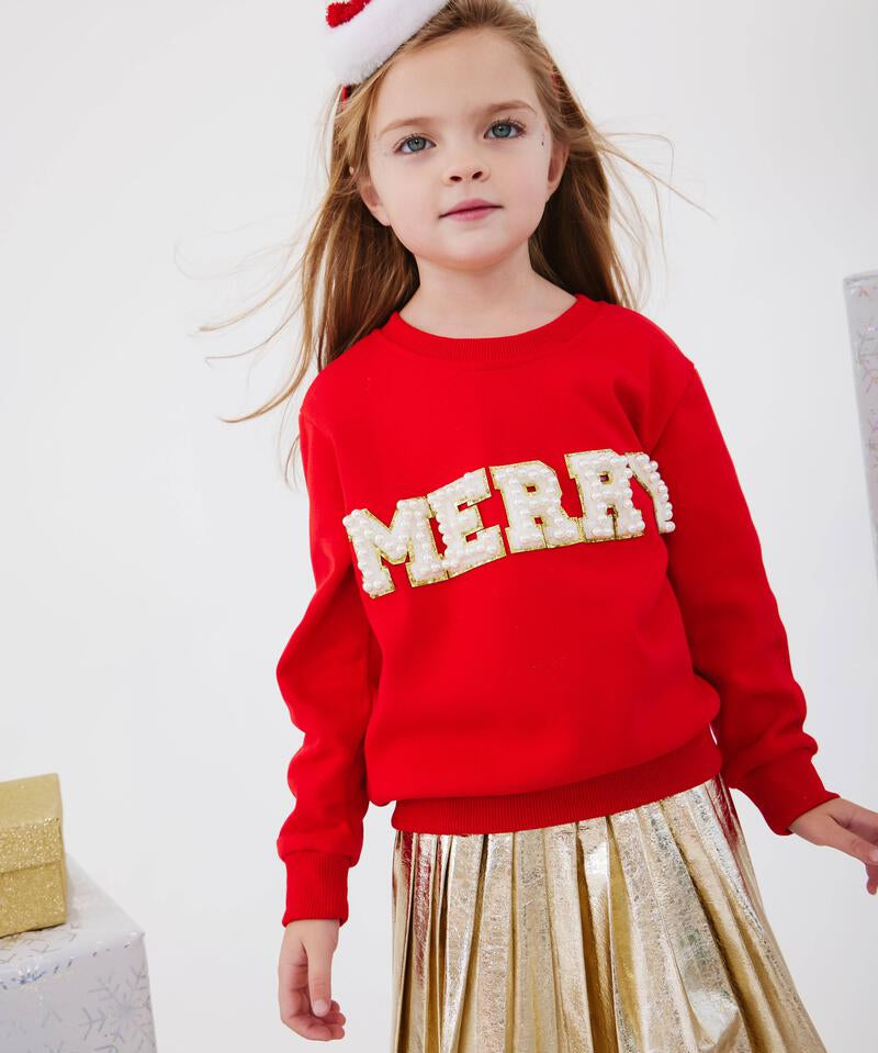 Lola and the Boys Merry Pearl Sweatshirt