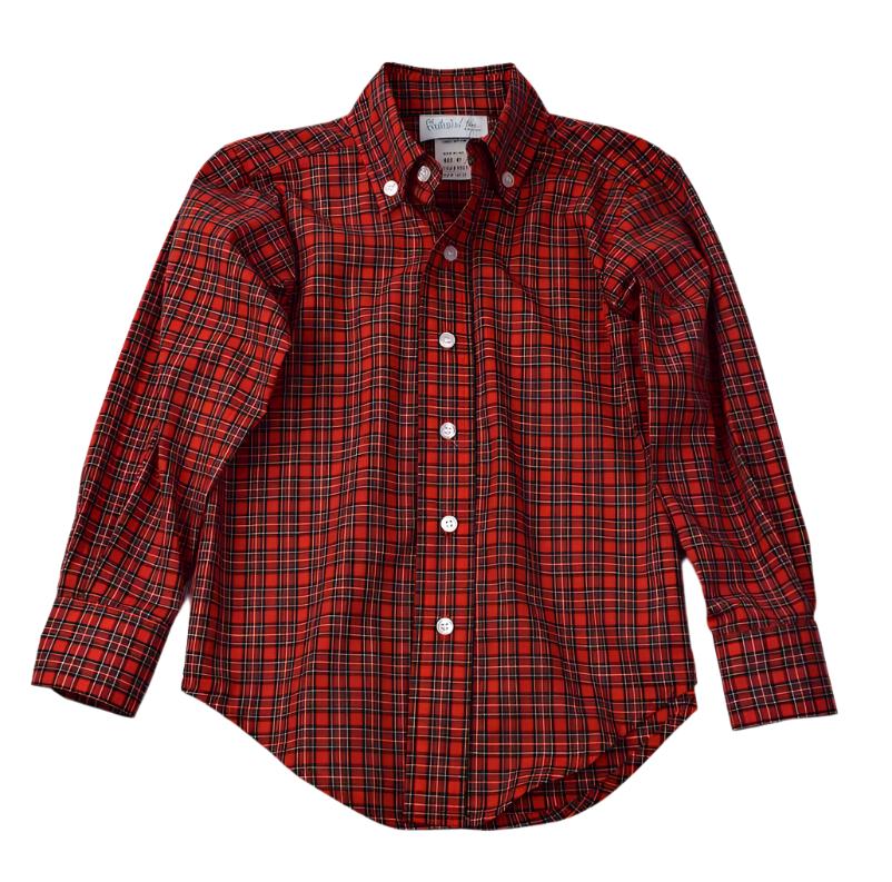 Funtasia Too Red Plaid Button Down Shirt