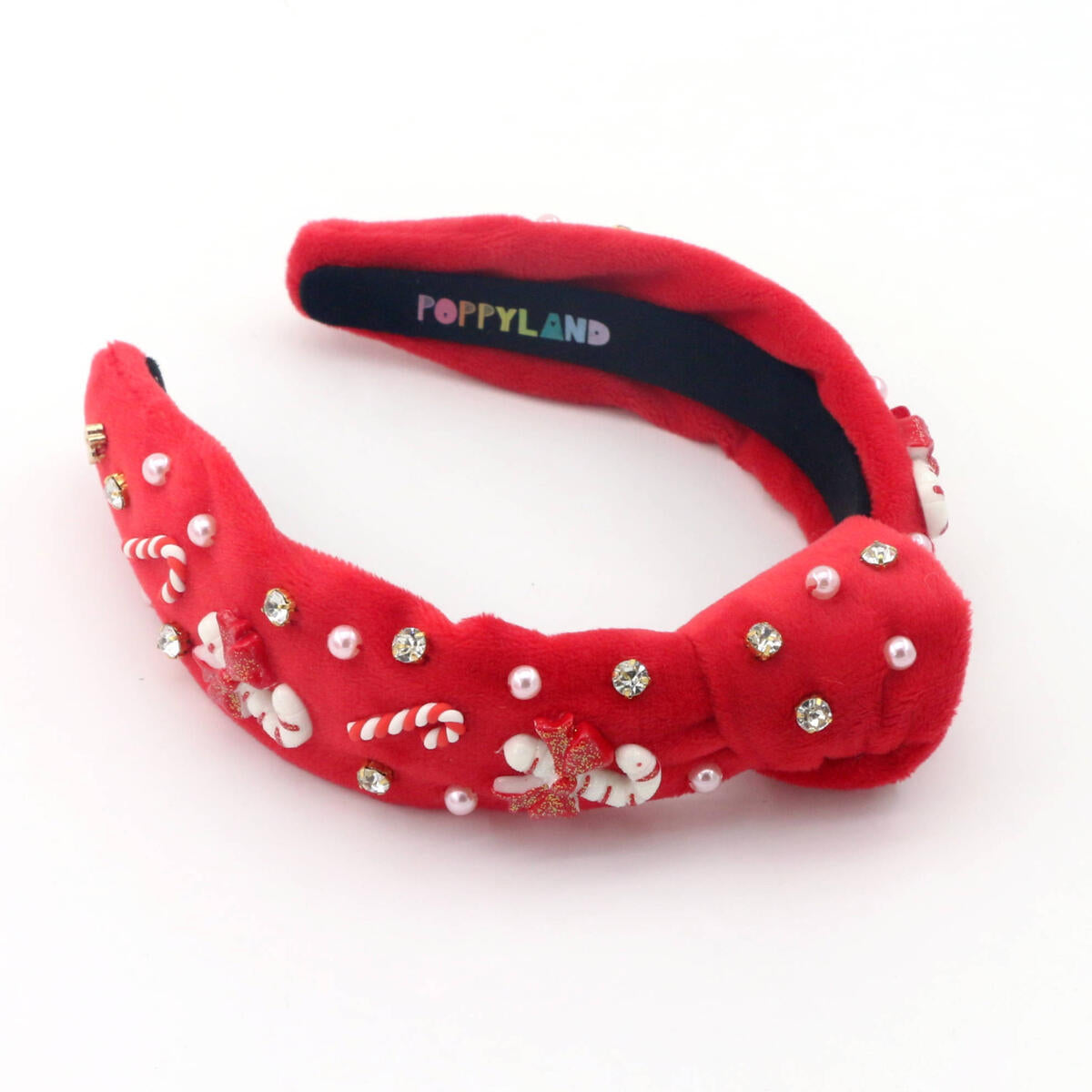 Poppyland Candy Cane Lane Knot Headband