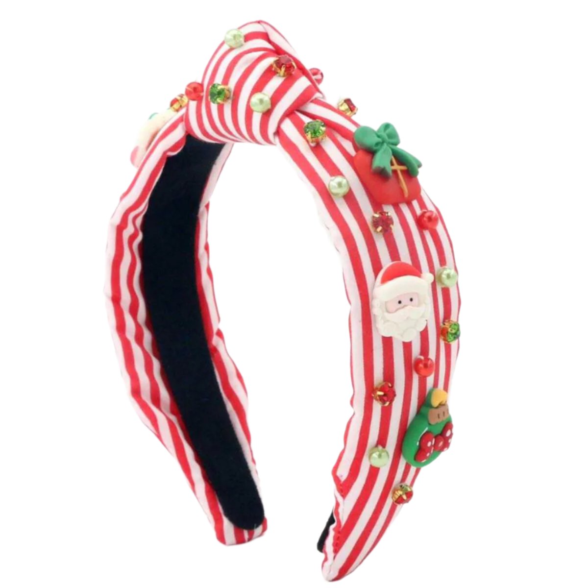 Poppyland Peppermint Stripe Knot Headband