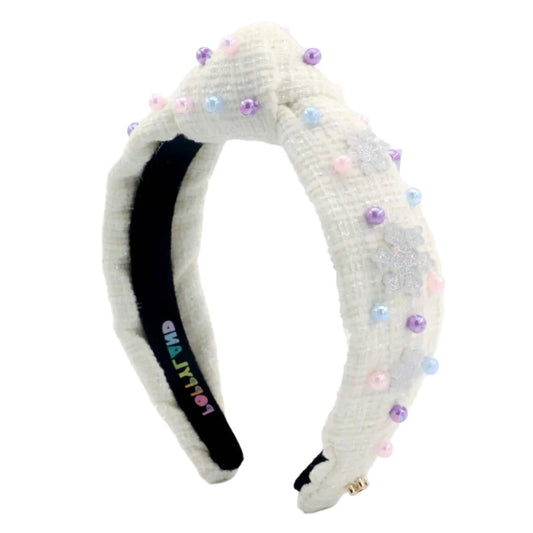 Poppyland Snowball Sparkle Knot Headband