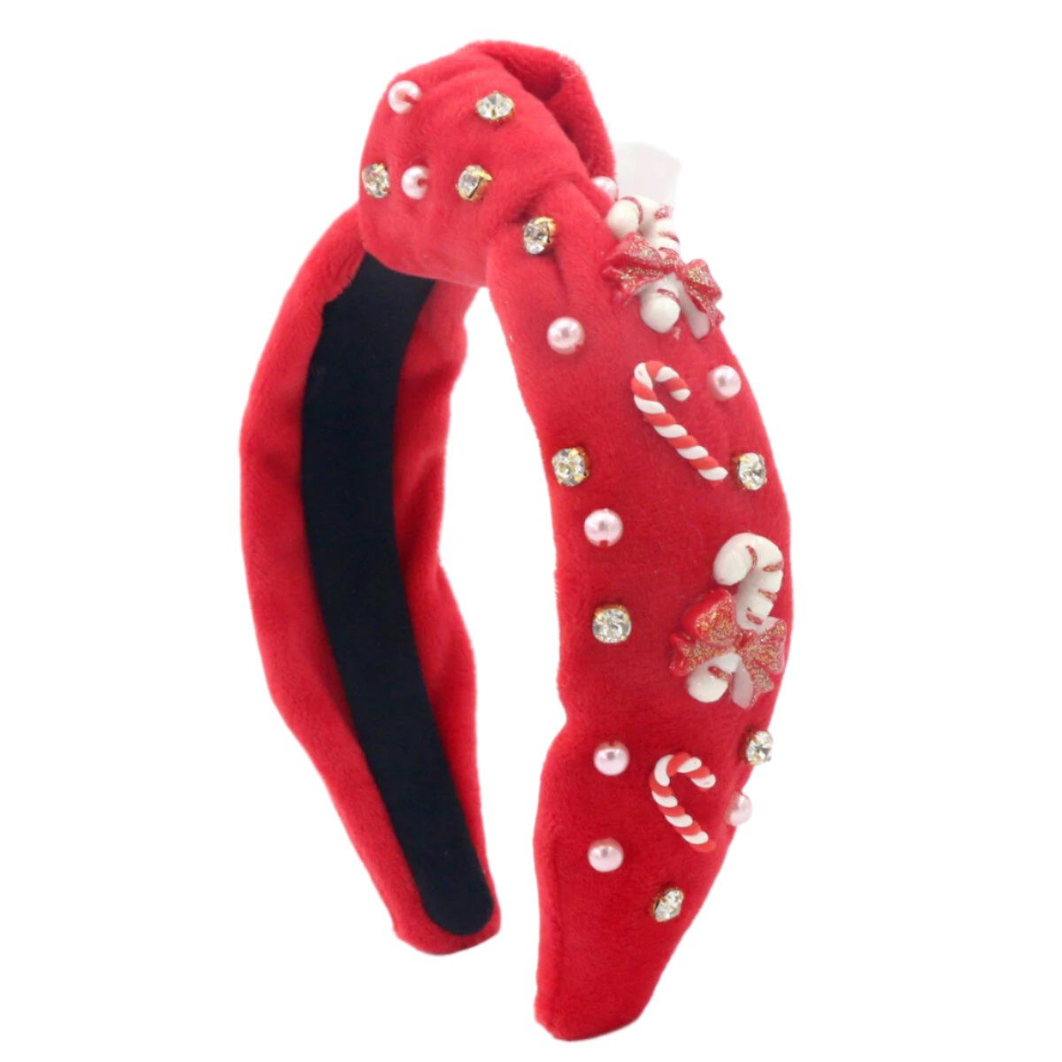 Poppyland Candy Cane Lane Knot Headband