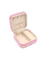 Bari Lynn Small Fully Crystallized Jewelry Box- Pink