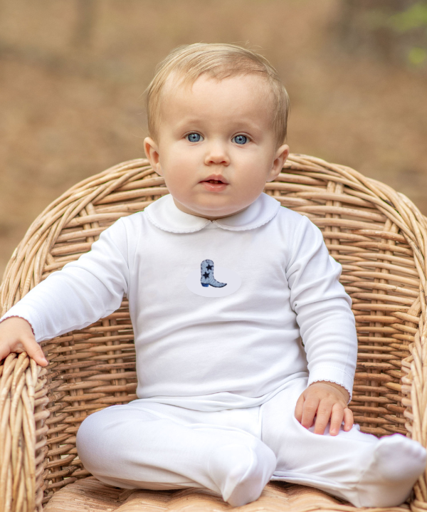 Milly Marie Baby Boy Cowboy Boot Footie 