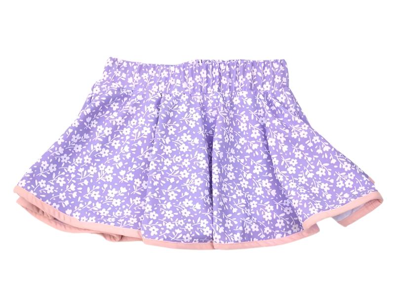 Funtasia Too Lavender Floral Skort