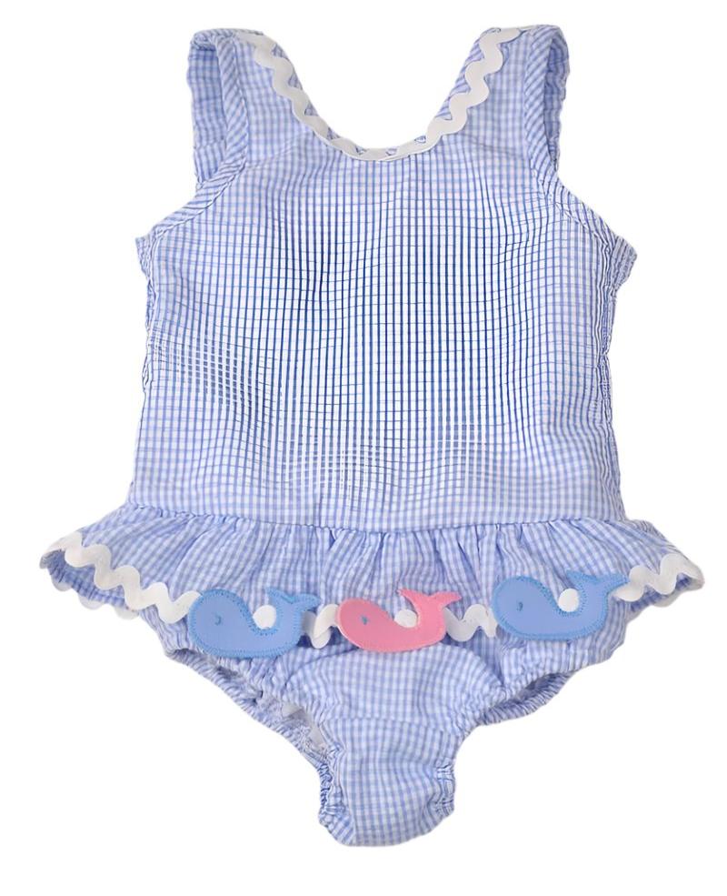 Funtasia Too Whales Ruffle Swimsuit