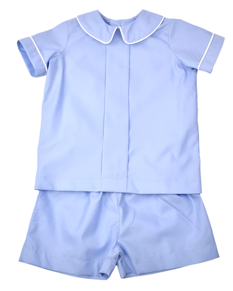 Funtasia Too Boy's Blue Pleated Short Set