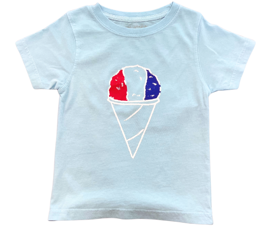 Mustard & Ketchup Light Blue Snow Cone T-Shirt