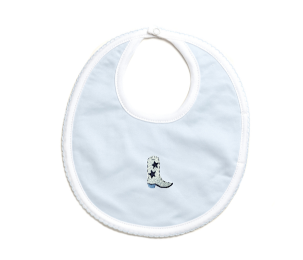 Milly Marie Baby Boy Cowboy Boot Bib