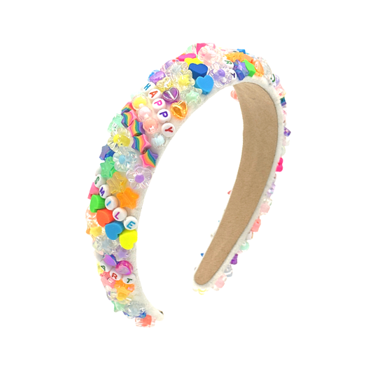 Bari Lynn Full 3D Charm Headband- Pastel