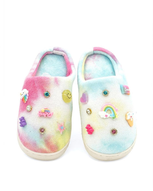 Tie Dye Charm Slippers