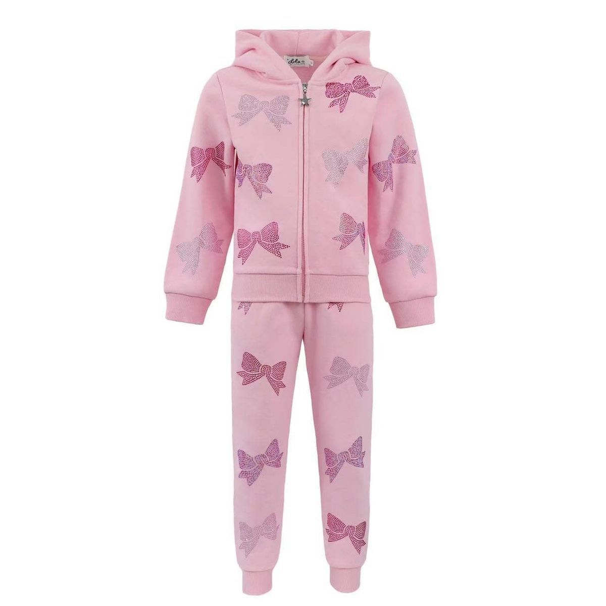 Lola and the Boys Crystal Bow Jogger Set