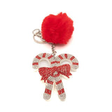 Bari Lynn Candy Cane Keychain