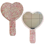 Crystal Heart Hand Mirror