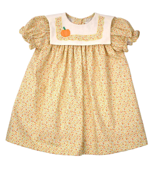 Funtasia Too Pumpkin Collar Floral Float Dress
