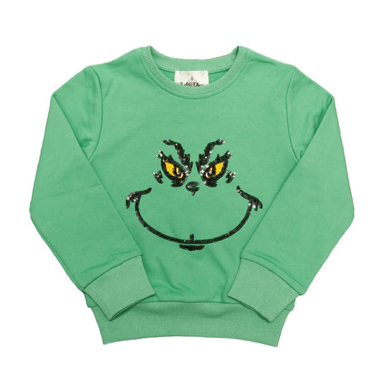 Kids Grinch Sweatshirt made by Belle Cher