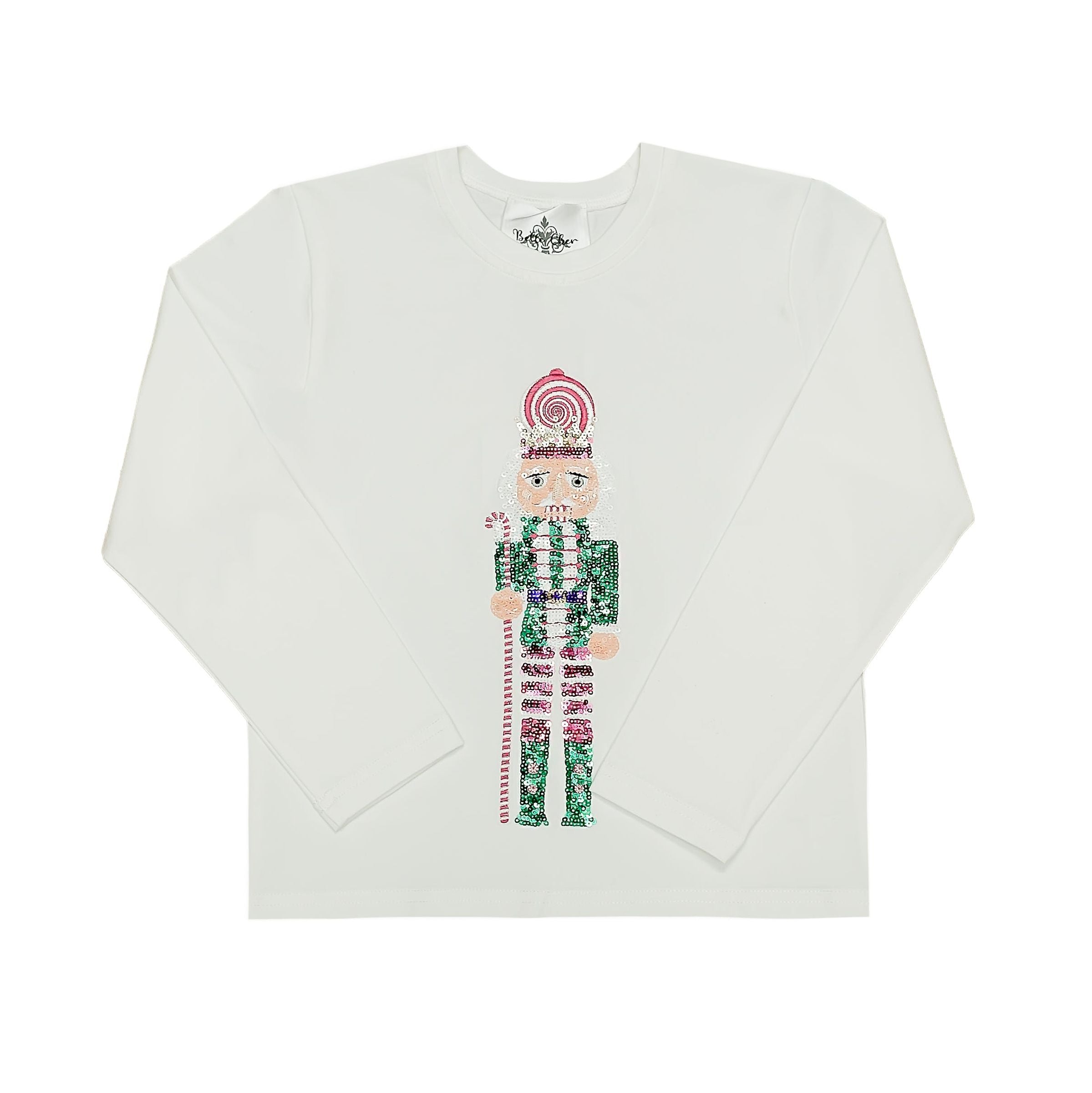 Belle Cher Kids Sequin Nutcracker Shirt