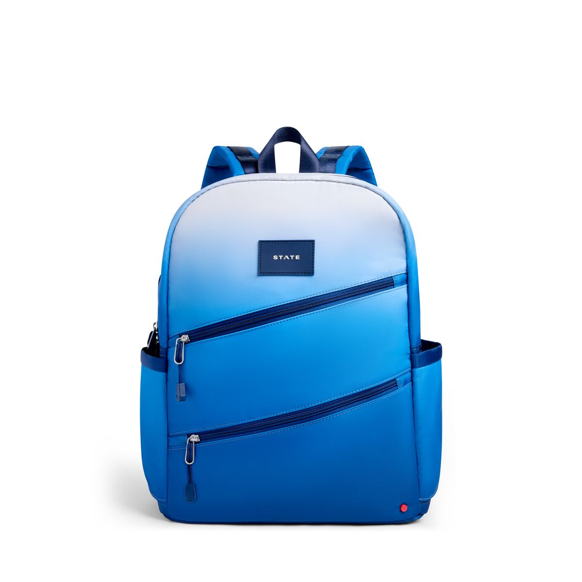 State Kane Double Pocket Large Backpack- Blue Gradient Diagonal