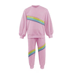 Lola and the Boys Pink Rainbow Stripe Set
