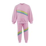 Lola and the Boys Pink Rainbow Stripe Set